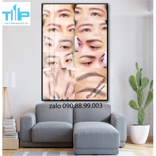Tranh tráng gương  phun xăm 
