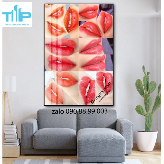 Khung tranh tráng gương tranh phun xăm
