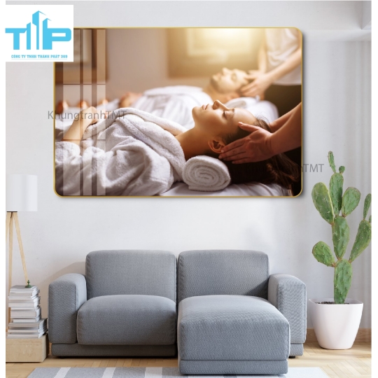 Tranh tráng gương spa dưỡng sinh 