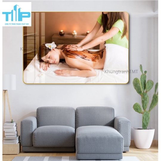 Tranh tráng gương spa dưỡng sinh 