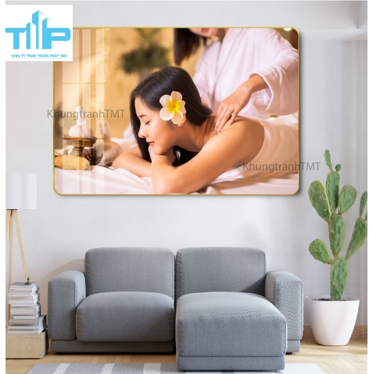 Tranh tráng gương spa dưỡng sinh 