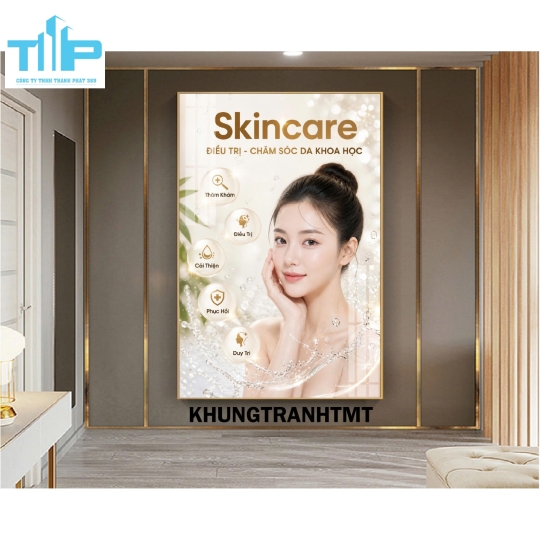 Chăm sóc da và điều trị mụn chuẩn y khoa - tranh tráng gương cao cấp
