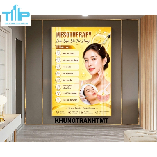 Chăm sóc da và điều trị mụn chuẩn y khoa - tranh tráng gương cao cấp