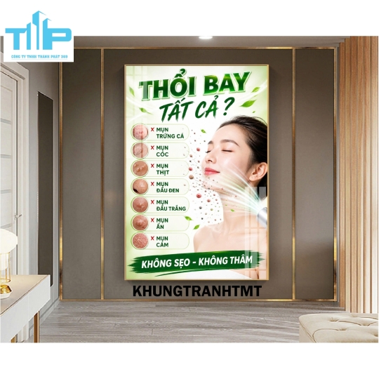 Tranh filler tiêm BAP, Utherapy - Hifu, Mesotherapy, ...decor spa, thẩm mỹ viện