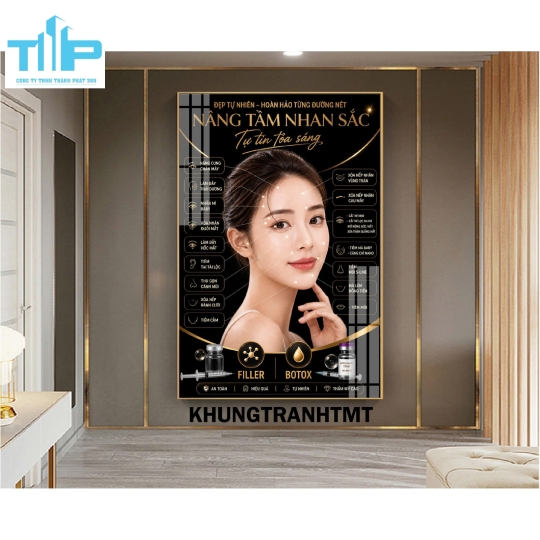 Tranh filler tiêm BAP, Utherapy - Hifu, Mesotherapy, ...decor spa, thẩm mỹ viện