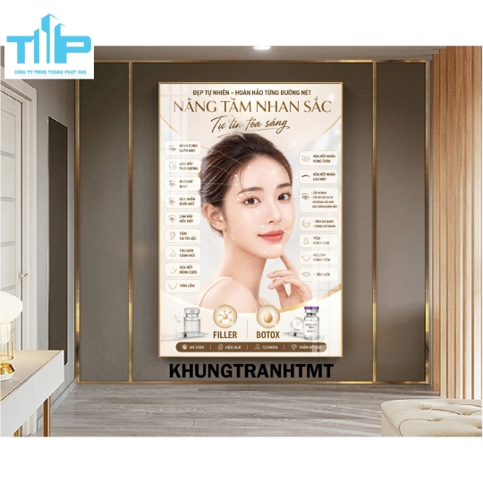 Tranh filler tiêm BAP, Utherapy - Hifu, Mesotherapy, ...decor spa, thẩm mỹ viện